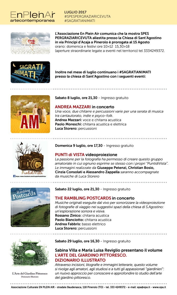 LOCANDINA LUGLIO di luca storero