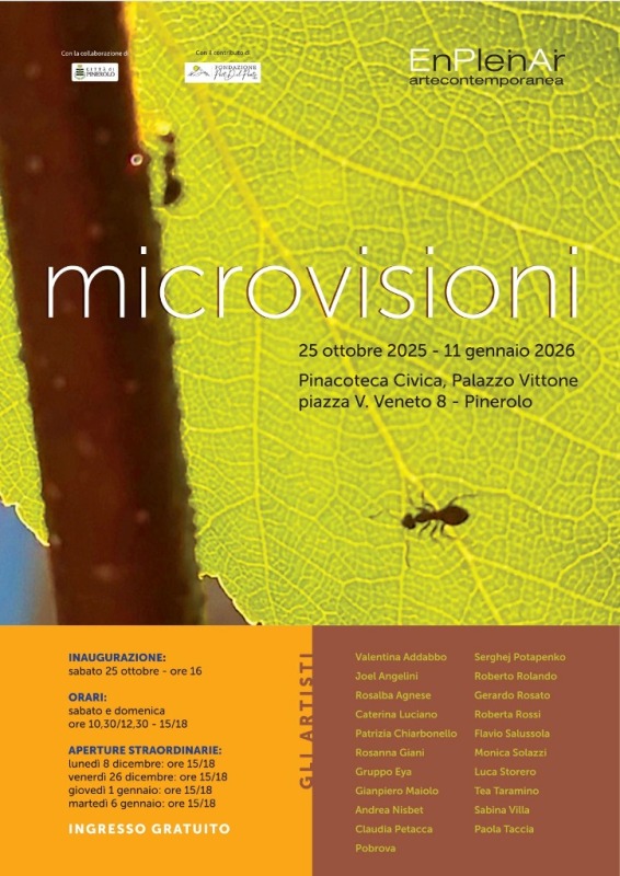 locandina mostra Microvisione di Luca Storero